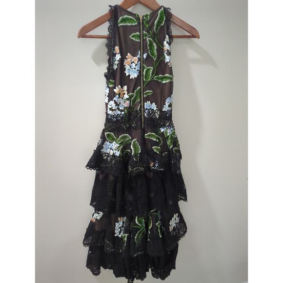 Bronx & Bonco Tiered Floral Embroidered Bridget Dress - Picture 8 of 9